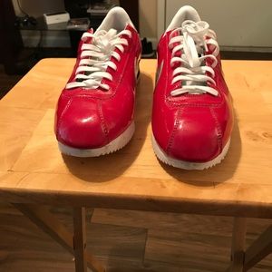 Nike Cortez red and silver
